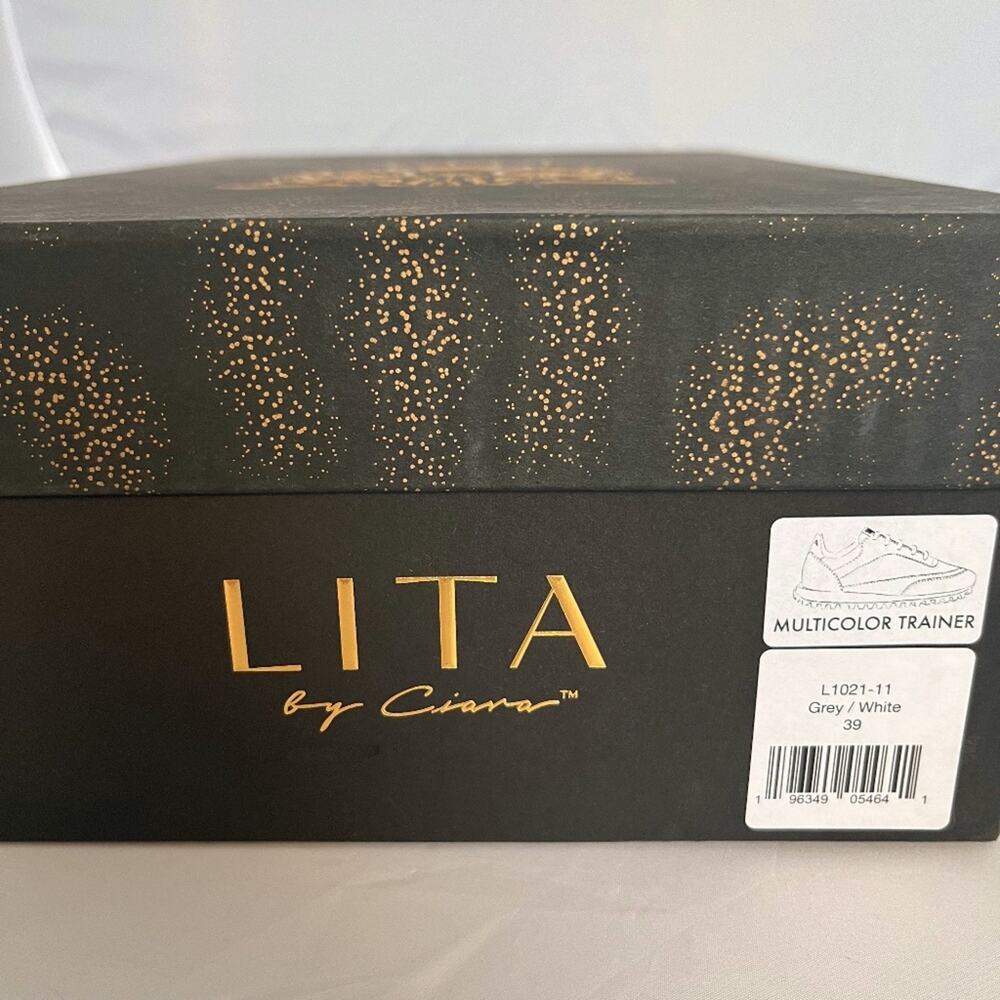 NIB LITA by Ciara Women's Italian Leather Multicolor Trainer Sneakers, Shoes - Picture 8 of 15